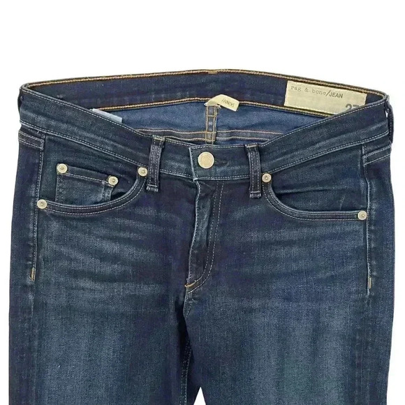 Rag & Bone Skinny Jeans - Dark Wash (Woodford) - Size 27 - Picture 4 of 7